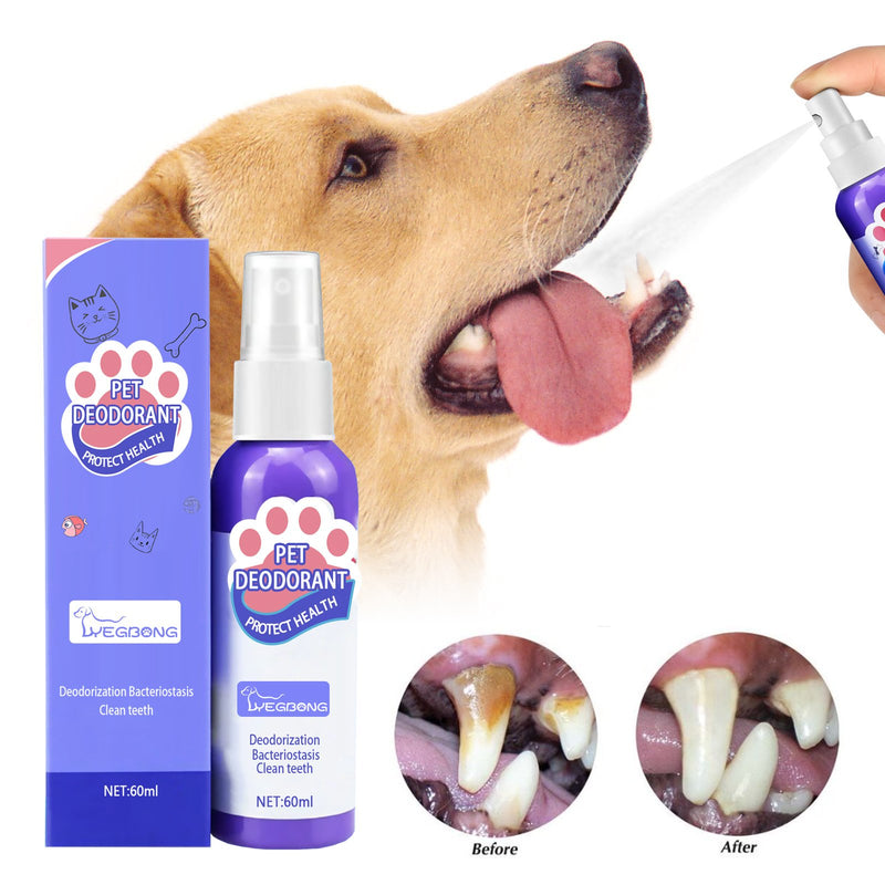 Teeth Cleaning Spray for Pet, Eliminate Bad Breath, Targets Tartar & Plaque