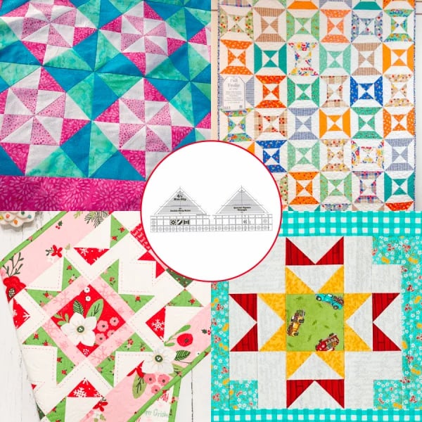 90 Degree Double-Strip Quilt Ruler