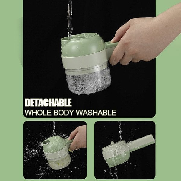 Best kitchen Tool💝 4 In 1 Handheld Electric Vegetable Cutter Set