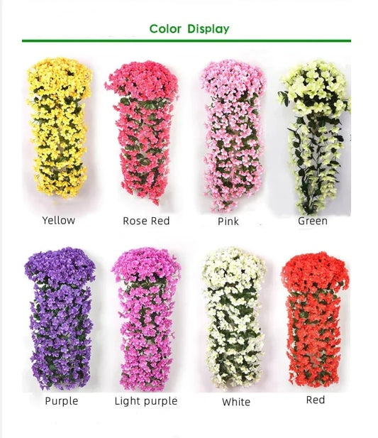 🌺Vivid Artificial Hanging Orchid Bunch🌷