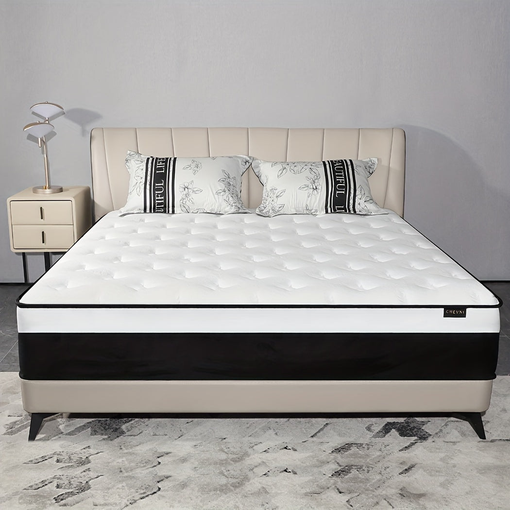 12 Inch Twin\u002FFull\u002FQueen\u002FKing Mattress in a Box - Memory Foam & Pocket Spring Hybrid Bed with Fire-Resistant Cover, Medium Firm, Easy Setup, No Box Spring\u002FFoundation Needed, Modern Bed for s & Rooms, Durable Nylon Base