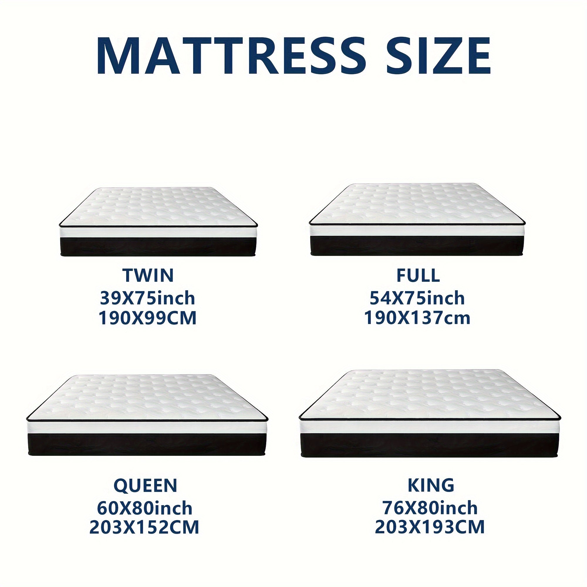 12 Inch Twin\u002FFull\u002FQueen\u002FKing Mattress in a Box - Memory Foam & Pocket Spring Hybrid Bed with Fire-Resistant Cover, Medium Firm, Easy Setup, No Box Spring\u002FFoundation Needed, Modern Bed for s & Rooms, Durable Nylon Base