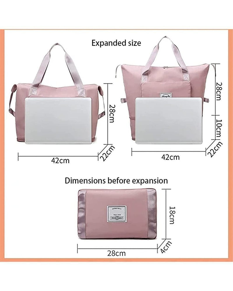 (🥰Hot Sale NOW - SAVE 48% OFF) Collapsible Waterproof Large Capacity Travel Handbag (BUY 3 FREE SHIPPING)